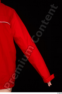 Ruby arm dressed red sports jacket upper body 0005.jpg